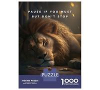 Puzzles De 1000 Pièces - Pause If You Must Puzzle Casse-tête, Jeu De Réflexion, Décoration Murale, Idéal comme Cadeau pour Toute La Famille 52x38cm/1000pcs