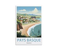 Puzzles de 1000 pièces Pays Basque France Jouets de Jeu Difficiles, Puzzle Impossible, Casse-tête de décoration familiale 26x38cm
