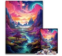 Puzzles de 1000 pièces,paysages paradisiaques,Couleurs fantastiques,Puzzles impossibles pour Adultes,activité familiale,Casse-tête,décoration intérieure,Cadeau de Vacances,50x75cm/19,68x29,52 Pouces