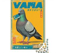 Puzzles De 1000 Pièces Pigeon with Credit Card Puzzles pour Adolescents - Anti-Stress - Entraînez Votre Cerveau Et Votre Dextérité - Jouets Éducatifs 52x38cm/1000pcs