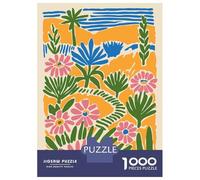 Puzzles De 1000 Pièces pour Adolescents Abstract Floral Landscape Illustration Puzzle Adulte À Faire Soi-même, Jouets Anti-Stress, Cadeaux De Noël Et d'anniversaire 70x50cm/1000pcs
