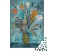 Puzzles De 1000 Pièces pour Adolescents Abstract Flower Bouquet Art Print Puzzle Adulte, Jouet, Décoration Murale, Art Mural, Cadeaux d'anniversaire Uniques 38x26cm/1000pcs