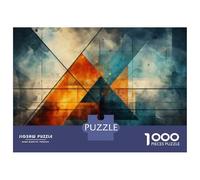 Puzzles De 1000 Pièces pour Adolescents Abstract Geometric Background Puzzle Jeux Relaxants Cadeau d'anniversaire Cadeaux Anti-Stress 52x38cm/1000pcs