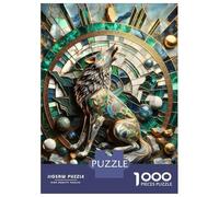 Puzzles De 1000 Pièces pour Adolescents Abstract Lone Wolf Art Puzzle pour Adolescents, Activités Familiales pour Anniversaire, Noël Et Cadeaux Uniques 70x50cm/1000pcs