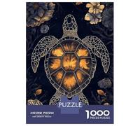 Puzzles De 1000 Pièces pour Adolescents Abstract Sea Turtle Puzzles pour Adolescents, Jouets À Monter Soi-même, Analyse Et Logique, Cadeau d'anniversaire Ou De Noël 52x38cm/1000pcs