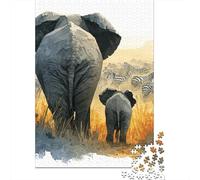 Puzzles De 1000 Pièces pour Adolescents African Safari Scene Puzzles pour Adultes, Jeu Familial, Assemblage De Motifs, Cadeaux d'anniversaire Uniques 52x38cm/1000pcs