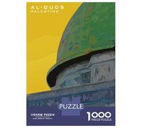 Puzzles De 1000 Pièces pour Adolescents Al Quds Palestine Poster Puzzles pour Adolescents : Un Jeu Éducatif Amusant Et Humoristique, Un Défi Intellectuel 70x50cm/1000pcs
