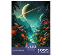 Puzzles De 1000 Pièces pour Adolescents Alien Jungle River Dreamscape Puzzle Jeux Relaxants Cadeau d'anniversaire Cadeaux Anti-Stress 52x38cm/1000pcs