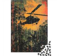 Puzzles De 1000 Pièces pour Adolescents Amazon Jungle Helicopter Puzzles pour Adolescents Jeux Relaxants pour S'amuser en Famille Offrez-Leur Un Cadeau 70x50cm/1000pcs