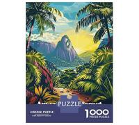 Puzzles De 1000 Pièces pour Adolescents Amazon Rainforest Brazil Landscape Illustration Puzzle Adulte À Faire Soi-même, Jouets Anti-Stress, Cadeaux De Noël Et d'anniversaire 38x26cm/1000pcs