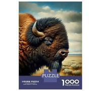 Puzzles De 1000 Pièces pour Adolescents American Buffalo Wall Art Print Puzzle Jeux Relaxants Cadeau d'anniversaire Cadeaux Anti-Stress 52x38cm/1000pcs