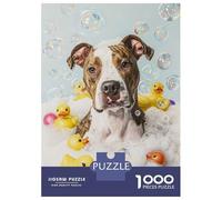 Puzzles De 1000 Pièces pour Adolescents American Staffordshire Ter Puzzles pour Adolescents, Jouets À Monter Soi-même, Analyse Et Logique, Cadeau d'anniversaire Ou De Noël 70x50cm/1000pcs