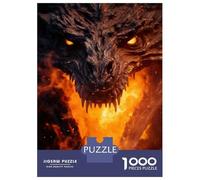 Puzzles De 1000 Pièces pour Adolescents Ancient Fire Dragon Puzzle pour Adultes, Jouets À Monter Soi-même, Amusants Et Humoristiques, pour Stimuler Le Cerveau 70x50cm/1000pcs