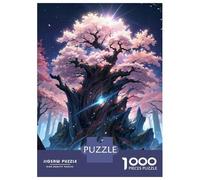 Puzzles De 1000 Pièces pour Adolescents Ancient Sakura Tree Japan Puzzles pour Adultes, Jouets Anti-Stress, Défi Difficile, Cadeaux d'anniversaire Et Cadeaux Uniques 38x26cm/1000pcs