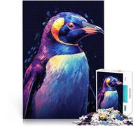Puzzles de 1000 pièces pour Adolescents Animal Pingouin Entraînez Votre Cerveau et Vos Mains Œuvre d'art 52x38cm