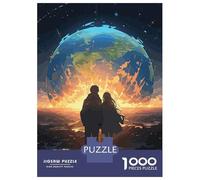 Puzzles De 1000 Pièces pour Adolescents Anime Couple Apocalypse Puzzles pour Adolescents - Niveau De Difficulté : Difficile - Chaque Pièce Est Unique - Cadeau d'anniversaire, Cadeaux, 52x38cm/1000pcs