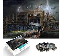 Puzzles de 1000 pièces pour Adolescents Apocalypse de tempête d'horreur Jouets éducatifs Décoration d'intérieur et Cadeaux Uniques 38x26cm