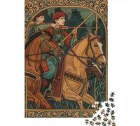 Puzzles De 1000 Pièces pour Adolescents Arabian Horse Riders Puzzle pour Adultes Jouet Décoration Murale Défi Difficile À Compléter 52x38cm/1000pcs