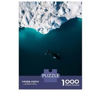 Puzzles De 1000 Pièces pour Adolescents Arctic Humpback Whale from Above Puzzles pour Adolescents, Jouets À Monter Soi-même, Analyse Et Logique, Cadeau d'anniversaire Ou De Noël 70x50cm/1000pcs