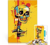 Puzzles de 1000 pièces pour Adolescents Art Abstrait Original du crâne Jeux Amusants est idéal comme Cadeau pour Toute la Famille 38x26cm