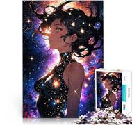 Puzzles de 1000 pièces pour Adolescents Art animé de Cosmic Girl Jouets de Jeu pour Cadeau Familial Une œuvre d'art 38x26cm