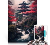 Puzzles de 1000 pièces pour Adolescents Art du Paysage Japonais Coupe de précision Offrir en Cadeau à Toute la Famille 75x50cm