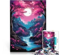 Puzzles de 1000 pièces pour Adolescents Art Japonais des Fleurs de Cerisier Jeux Amusants Améliorer la mémoire 52x38cm