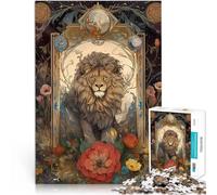 Puzzles de 1000 pièces pour Adolescents Art Mural Lion Jeux éducatifs Décoration d'intérieur Jeu de défi Unique 52x38cm