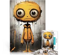 Puzzles de 1000 pièces pour Adolescents Art numérique de caractères Jaunes Jeu de Quiz Cadeau d'anniversaire, Cadeaux, décoration Murale 38x26cm