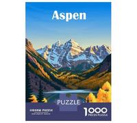 Puzzles De 1000 Pièces pour Adolescents Aspen Colorado Puzzle pour Adolescents Améliore La Mémoire Chaque Pièce Est Unique - Cadeau d'anniversaire Unique 52x38cm/1000pcs