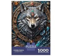 Puzzles De 1000 Pièces pour Adolescents Astral Enchanter Wolf Puzzles pour Adolescents, Jeu De Réflexion Amusant Et Humoristique, Cadeau d'anniversaire Unique 38x26cm/1000pcs