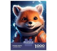 Puzzles De 1000 Pièces pour Adolescents Astronaut Baby Red Fox Puzzle pour Adultes Jeu Manuel Amusant Et Humoristique Aide À Exercer Le Cerveau 70x50cm/1000pcs