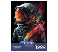 Puzzles De 1000 Pièces pour Adolescents Astronaut Lost in Space Puzzle pour Adultes Jeux Amusants Améliorent La Mémoire Aide À Exercer Le Cerveau 52x38cm/1000pcs