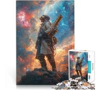 Puzzles de 1000 pièces pour Adolescents Astronaute Steampunk Défi Difficile pour soulager Le Stress Décoration Parfaite 38x26cm