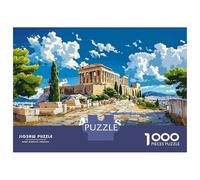 Puzzles De 1000 Pièces Pour Adolescents Athens Acropolis Illustration Puzzles Pour Adultes Vacances À La Maison Tuer Le Temps Entraîner Son Cerveau Et Ses Mains Cadeau D'anniversaire, Cadeaux De Voyag