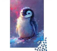 Puzzles De 1000 Pièces Pour Adolescents Baby Emperor Penguin Art Print Puzzles Pour Adolescents Vacances À La Maison Tuer Le Temps Stimuler Le Cerveau Amusant En Famille Et Soirée Jeux 70x50cm/1000pcs