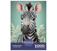 Puzzles De 1000 Pièces pour Adolescents Baby Zebra Cute Animal Puzzle Adulte Puzzle DIY Jouets Course De Vitesse Manuelle Aide À Exercer Le Cerveau 70x50cm/1000pcs
