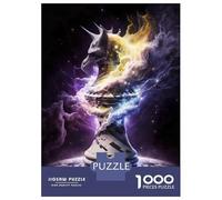 Puzzles De 1000 Pièces pour Adolescents Bald Eagle in Flight Dynamic Impasto Art Puzzle pour Adultes Jeu Familial Course De Vitesse Manuelle Cadeaux Uniques pour Anniversaire Et Noël 52x38cm/1000pcs