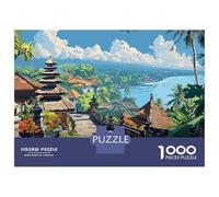 Puzzles De 1000 Pièces Pour Adolescents Bali Temple View Puzzles Pour Adultes Vacances À La Maison Tuer Le Temps Entraîner Son Cerveau Et Ses Mains Cadeau D'anniversaire, Cadeaux De Voyage, 38x26cm/10