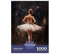 Puzzles De 1000 Pièces pour Adolescents Ballet Dancer in Spotlight Red Curtain Call Ballet’s Final Bow Puzzle pour Adultes, Jouets À Monter Soi-même, Amusants Et Humoristiques, pour Stimuler Le Cerv