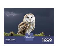 Puzzles De 1000 Pièces pour Adolescents Barn Owl in Stormy Sky Puzzles pour Adultes, Jouets Anti-Stress, Défi Difficile, Cadeaux d'anniversaire Et Cadeaux Uniques 70x50cm/1000pcs