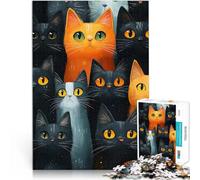 Puzzles de 1000 pièces pour Adolescents Beaucoup de Chats Entraînez Votre Cerveau et Vos Mains Jeu de défi Unique 52x38cm