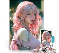 Puzzles de 1000 pièces pour Adolescents Belle Jeune Fille Défi Difficile pour soulager Le Stress Cadeau Amusant 52x38cm