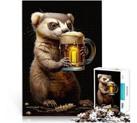 Puzzles de 1000 pièces pour Adolescents Bière de Furet Jouet éducatif d'apprentissage Cadeau d'anniversaire, Cadeaux, décoration Murale 50x70cm