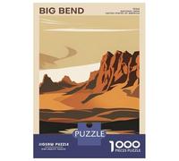 Puzzles De 1000 Pièces pour Adolescents Big Bend National Park Casse-têtes pour Adultes, Jeu De Réflexion, Difficile, Amusant, Activités À La Maison 38x26cm/1000pcs