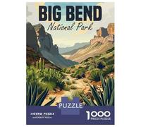 Puzzles De 1000 Pièces pour Adolescents Big Bend National Park Puzzles pour Adolescents - Jeu Manuel pour Améliorer La Mémoire - Cadeaux pour Les Amis Et La Famille 70x50cm/1000pcs