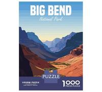 Puzzles De 1000 Pièces pour Adolescents Big Bend National Park Puzzles pour Adolescents Vacances À La Maison Tuer Le Temps Stimuler Le Cerveau Amusant en Famille Et Soirée Jeux 38x26cm/1000pcs
