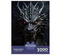 Puzzles De 1000 Pièces pour Adolescents Black Dragon Puzzle pour Adultes Jeu Manuel D'assemblage De Motifs pour Anniversaire, Noël 70x50cm/1000pcs