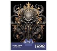 Puzzles De 1000 Pièces pour Adolescents Black Gold Imperial Kraken Puzzles pour Adultes, Jouets Anti-Stress, Décoration Murale, Cadeaux d'anniversaire Et Cadeaux Uniques 52x38cm/1000pcs