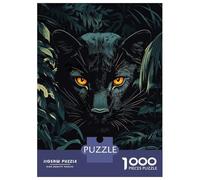 Puzzles De 1000 Pièces pour Adolescents Black Panther in The Jungle Puzzles pour Adolescents, Jouet, Décoration Murale, Décoration Intérieure, Cadeaux Anti-Stress 38x26cm/1000pcs
